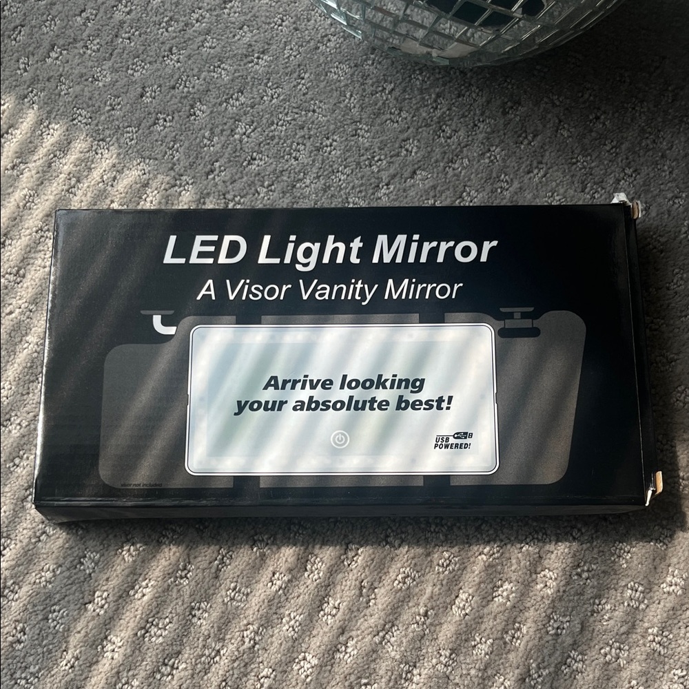 LED Light Visor Vanity Mirror